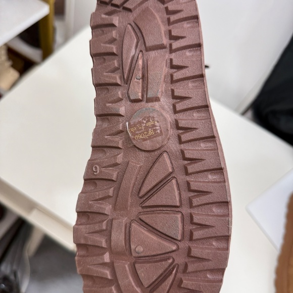 Women BOOTS WITH BOW fur line 2060 brown - Picture 3 of 6